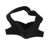 KICHOUSE Cinturón Ajustable Barbilla, Dispositivo Transpirable y Flexible para Adultos, Solución Portátil para Dejar de Roncar Durante el Sueño, Color Negro