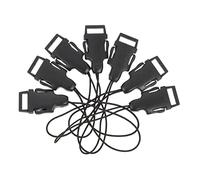 KICHOUSE Conector Adaptador Bucle Qd para Correa De Cámara 12 Mm, Kit 20 Piezas para Fotógrafos Profesionales, Liberación Rápida, Compatible Correas De Cuello y Muñeca, Color Negro