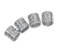 KICHOUSE Conector de Estante Metálico de Doble Ranura 23.2mm X 22mm Rosca 1.5mm, Tuercas para Soporte de Tubería de Bambú, 4 Piezas para Estanterías de Almacenamiento en Hogar y Oficina