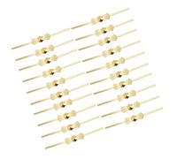 KICHOUSE Conectores De Cristal Para Lámparas De Araña Dorados De Metal Cobre, Octogonal, 200 Piezas, Accesorios Resistentes Para Decoraciones Colgantes De Araña De Boda y Hogar