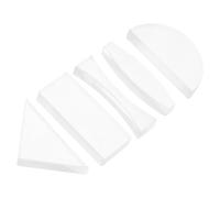 KICHOUSE Conjunto de 5 Lentes Ópticas de Acrílico para Enseñanza Física Lentes Convexas y Cóncavas, Adecuado para Estudiantes y Experimentos de Refracción de Luz