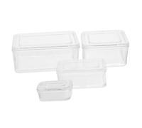 KICHOUSE Contenedor de Comida Miniatura para Casa de Muñecas Caja de Almuerzo Blanco Accesorios de Cocina para Miniaturas para Simulación y Proyectos DIY