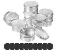 KICHOUSE Contenedor Redondo de Aluminio para Entrenamiento de Olfato en Perros con Puntos Magnéticos y Múltiples Pequeños Orificios para Uso al Aire Libre