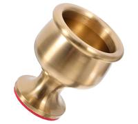 KICHOUSE Copa de Latón Dorada Decorativa para Adoración y Ofrendas, Vaso Versátil para Uso en Espacios de Reverencia y Decoración del Hogar
