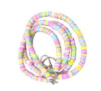 KICHOUSE Cordón para Teléfono y Llaves con Cuentas de Arcilla Polimérica Ligera y Resistente Estilo Bohemio Artístico para Identificación de Trabajo y Uso Diario Mujeres y