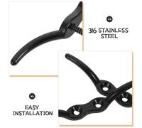 KICHOUSE Cornamusas Marinas de Acero Inoxidable 316 de 4 Pulgadas Juego de 2 Piezas con Tornillos Cornamusas para Amarre de Cuerdas y Asta de Bandera Accesorios Náuticos para Yates