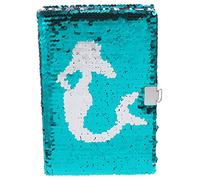 KICHOUSE cuaderno de lentejuelas Bloc de notas decorativo Computadora portátil cuaderno brillante cuaderno con cuaderno travelers notebook precioso diario cuaderno de niña papel Green