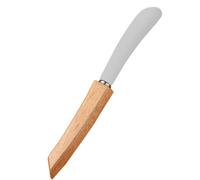 KICHOUSE Cuchillo Mango Cómodo de Madera para Untar Mantequilla de Acero Inoxidable Accesorio de Cocina Adecuado para Untar Pan y Queso Hogar