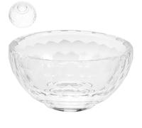 KICHOUSE Cuenco para Mezclar Faciales de Cristal Transparente 8 Cm, Recipiente para Cuidado Piel y Aceite de Masaje, Herramienta para Salón de Belleza y Tratamientos Faciales