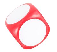 KICHOUSE Dados Gigantes de Espuma DIY Redondeados Blancos Borrables y para Familiares Fiestas y Actividades Creativas Educativas para Rojo