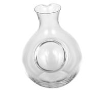 KICHOUSE Decantador de Licor y Dispensador de Vidrio Delicado 300Ml Diseño Inclinado, Superficie Lisa y Brillante, Práctico y Fácil de Limpiar para Uso en Restaurante, Bar y Hogar