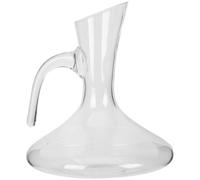 KICHOUSE Decantador de Vino de Cristal Boca Inclinada y Mango, Dispensador Manual para Vino Tinto, 9007, Accesorio para Servir en Hogar y Restaurante, Suministros para Cata y Degustación