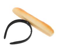 KICHOUSE Diadema Creativa de Pan Baguette para Spa y Lavado Facial, Banda Pelo Antideslizante y Cómoda, Accesorio Divertido para Mujeres y Niñas