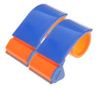 KICHOUSE Dispensador de Cinta Manual para Embalaje 2 Unidades Cortador Resistente con Cuchillas Afiladas Tamaño Compacto y Portátil para Sellado y Corte Logística y Almacenamiento