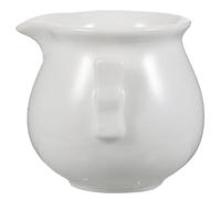 KICHOUSE Dispensador de Salsa de Cerámica Blanco para Salsas y Condimentos, Resistente a Mezclas Calientes y Ácidas, Adecuado para Picnics y Servicio de Catering
