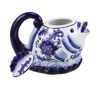 KICHOUSE Elegante Tetera de Porcelana de Estilo Chino con Forma de Carpa de Cerámica para Decoración de Sala de Estar Agua Fría Y Jugo