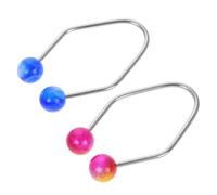 KICHOUSE Entrenador de Hoyuelos para Mejillas y Rostro, Moldeador Facial de Acero Inoxidable y Piedra, 2 Piezas para Esculpir Sonrisa y Mejorar Expresión Color Aleatorio