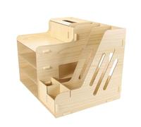 KICHOUSE Estante De Almacenamiento De Archivos Organizador De Escritorio Cajónera Robusto y Duradero Estantería De Madera