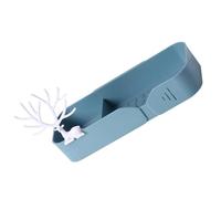 KICHOUSE Estante de Pared sin Necesidad de Taladro para Baño de Plástico Azul Gran Capacidad, Diseño Simple y Almacenamiento Ordenado para Inodoro y Ducha