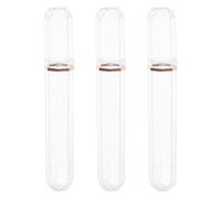 KICHOUSE Estuche de Viaje para (3 Unidades), humidor de plástico Transparente, Soporte hermético para, Ideal para Actividades diarias al Aire Libre y laborales.
