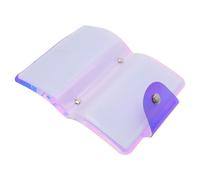 KICHOUSE Estuche Transparente para Placas de Estampado de Uñas Organizador Rectangular con Ranuras Bolsa Portátil para Almacenamiento de Plantillas de Nail Art Diseño Compacto y Resistente