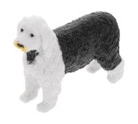 KICHOUSE Figura de Juguete Sólido para Modelo Realista de Perro Pastor Inglés Decoración Educativa Figuras de Animales de Juguete Perros para Juego Infantil y Colección