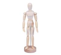 KICHOUSE Figura Decorativa de Madera Articulaciones Ajustables para Dibujo Preciso, Adorno Adecuado para Escritorio en Hogar o Bar Familiar