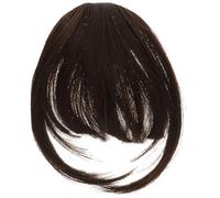 KICHOUSE Flequillo Postizo Clip para Mujer, Accesorio de Cabello Invisible y Seguro, Hecho de Seda Resistente al Calor, Adecuado para Bodas y Otras Ocasiones