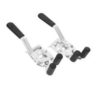 KICHOUSE Frenos Metálicos para Sillas de Ruedas Doble Abrazadera Fijación Lateral Tornillos Bloqueo Antideslizante para Mayor Seguridad y Estabilidad Repuesto para Control Manual Fácil
