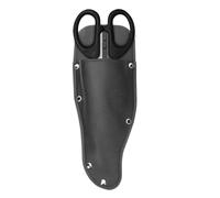 KICHOUSE Funda de Tijeras de Podar de PU Negra Diseño Estilizado, Estuche Protector para Herramientas de Jardinería Que Previene Caídas Accidentales y Protege el Podador