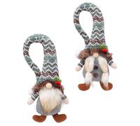 KICHOUSE Hebillas para Cortinas de Muñeca sin Rostro para Decoración Navideña, 2 Piezas de Poliéster Creativas para Cortinas del Hogar en Navidad