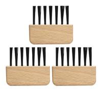 KICHOUSE Herramienta de Limpieza de Cepillos Cabello 3piezas de Madera, Fácil de Usar y Que No Daña el Cabello, Adecuado para Hogar y Salón