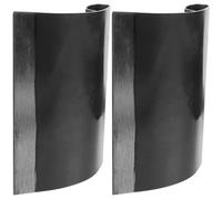 KICHOUSE Herramienta para Raspar Pelo de Cerdo y Animales de Acero Manganeso Negro, 2 Piezas, Adecuado para Carnicerías y Cocinas de Restaurantes