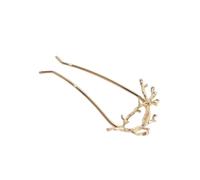 KICHOUSE Horquillas 2 Piezas de Aleación Dorada en Forma Retro Diseño Clásico de Rama de Árbol Fácil de Usar y Elegante para Mujer para Banquetes y Bodas