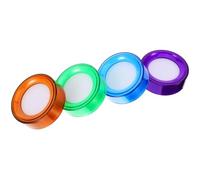 KICHOUSE Humectantes para Dedos Esponjosos 4 Piezas Material Plástico para Contadores y Empleados Bancarios en Oficinas Financieras Color Aleatorio