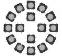 KICHOUSE Interruptores Momentáneos Impermeables 20 Piezas 8,5x8,5x5 Mm Botón Táctil de Silicona para Montaje en Panel, Mini Interruptores Eléctricos Resistentes al Agua para Proyectos