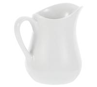 KICHOUSE Jarra de Leche de Cerámica de Color Claro para Hogar, Recipiente Duradero y Portátil Adecuado para Bebidas y Decoración de Mesa