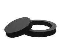 KICHOUSE Juego de 2 Anillos Adaptadores para Altavoz de Coche de Esponja Negra, Espaciadores Que Reducen Ruido y No Se Deforman, Ideales para Instalación en Puertas