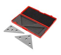 KICHOUSE Juego de 2 Bloques de Ángulo de Precisión para Maquinista, Calibre Industrial de Acero al Manganeso, Medidor de Ángulos 30/45/60/90 Grados, Herramientas para Taller Color