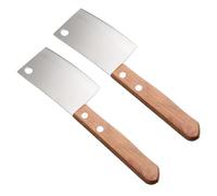 KICHOUSE Juego de 2 Cuchillos para Untar Mantequilla y Cortar Queso en Acero Inoxidable Resistente y Fácil de Usar, Diseño Creativo y Portátil para Cocina