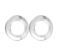 KICHOUSE Juego de 2 Rejillas para Vapor de Acero Inoxidable, Adaptador de Anillo Redondo Resistente al Calor para Cocinar Dim Sum y Mariscos en Cocina Diaria