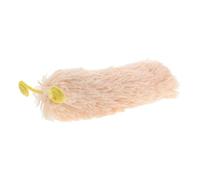 KICHOUSE Juguete de Oruga de Peluche para Gato, Juguete para Gatos de Interior, Beige, con Sonido de Papel Crujiente, para Rascar, para Gatitos
