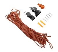 KICHOUSE Kit de Cordón y Poleas para Persianas y Enrollables de Bambú, Mecanismo de Elevación Manual Rieles Deslizantes, Accesorios para Cortinas Retro Bambú Color Aleatorio