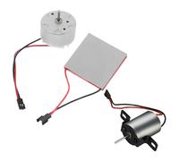 KICHOUSE Kit de reparación de ventilador de chimenea: repuesto de motor de ventilador de estufa de leña con motor de calor, juego de hojas para generador termoeléctrico y accesorios de reparación.
