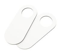 KICHOUSE Letreros en Blanco para Manualidades de Madera sin Terminar 2 Piezas Perillas para Puertas, Livianos y Simples, Ideales para Pintura y Pirograbado en Hogar u Oficina