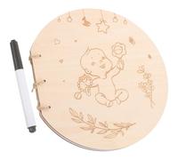 KICHOUSE Libro de Firmas para Shower Tamaño Mediano, Papel Especial Resistente, para Anotar Mensajes y Recuerdos, para Reunión de Bienvenida del Recién Nacido