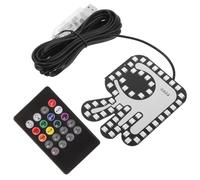 KICHOUSE Luz LED de Dedo para Coche Señal de Gesto Vehicular USB Lámpara Portátil Anticolisión con Función de Aviso Trasero Fácil Instalación Diseño Compacto para Seguridad Vial