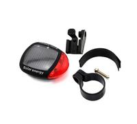 KICHOUSE Luz Trasera De Bicicleta Energía Solar, Abs Mate, Brillo Ajustable, 3 Modos De Iluminación, Compatible Tubos 22-30 Mm, Recargable para Ciclismo Urbano y Ruta Segura