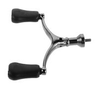 KICHOUSE Mango de Carrete de Pesca Repuesto Doble Balancín Brazo Oscilante de Acero Inoxidable y EVA Perilla Giratoria Antideslizante para Cañas de Baitcasting en Lagos Ríos y Mares