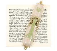 KICHOUSE Mezuzá de Aleación Diseño Retro E Intrincado, Adorno Religioso para Puerta Función de Protección y Significado Espiritual